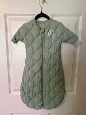 Dreamland Sage Green Baby weighted Sleep Sack with Front Zip